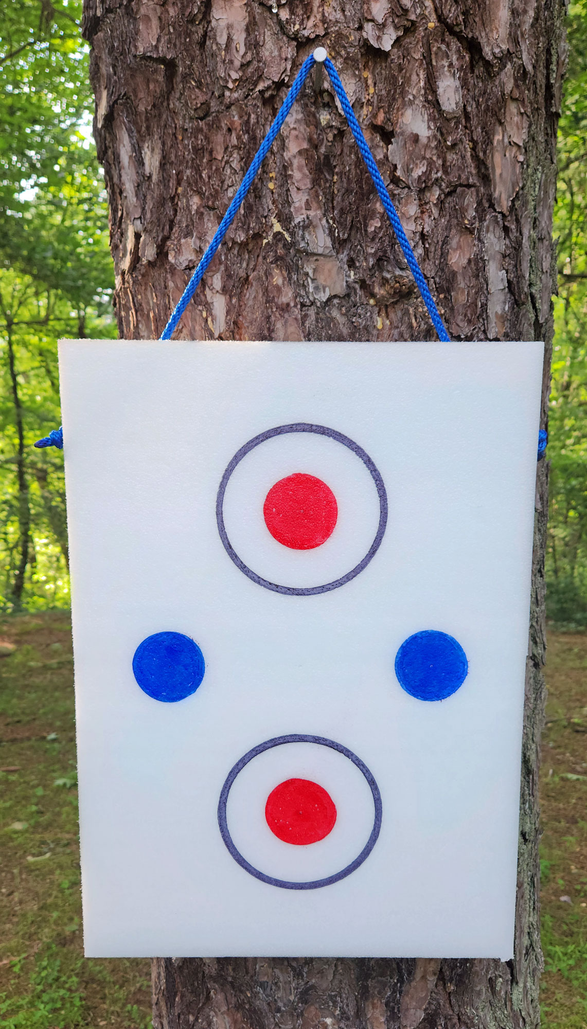 KNIFE THROWING TARGET - Double Sided - POLYETHY...